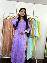 All new Modal Dyed Set - chikankariofficial