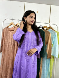 All new Modal Dyed Set - chikankariofficial