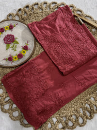 All new Modal Dyed Set - chikankariofficial