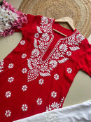 Anaya thread Modal chikan Kurta - chikankariofficial