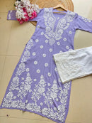 Anaya thread Modal chikan Kurta - chikankariofficial