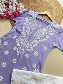 Anaya thread Modal chikan Kurta - chikankariofficial