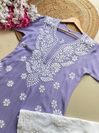 Anaya thread Modal chikan Kurta - chikankariofficial