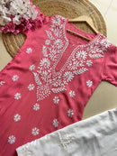 Anaya thread Modal chikan Kurta - chikankariofficial