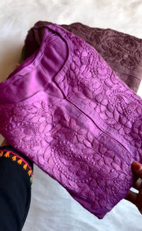 Anayat Rayon ombre Soft Chikankari kurti✨ - chikankariofficial