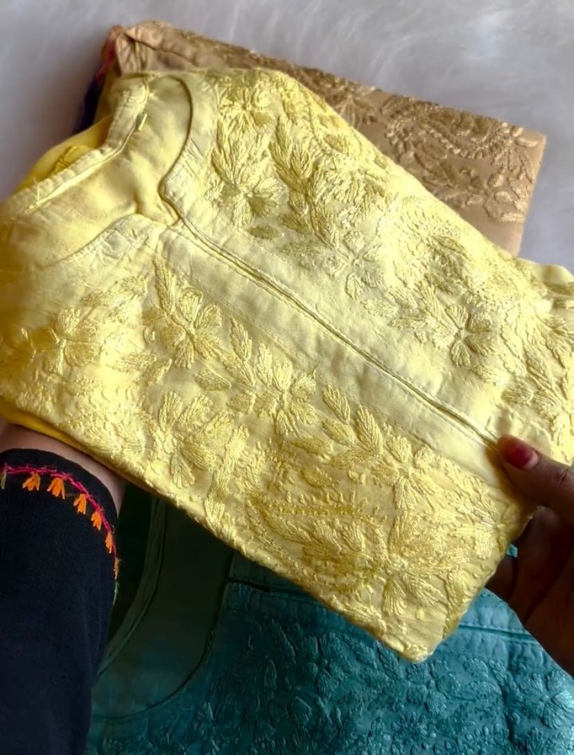 Anayat Rayon ombre Soft Chikankari kurti✨ - chikankariofficial