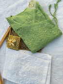 Angrakha Short Gown - chikankariofficial