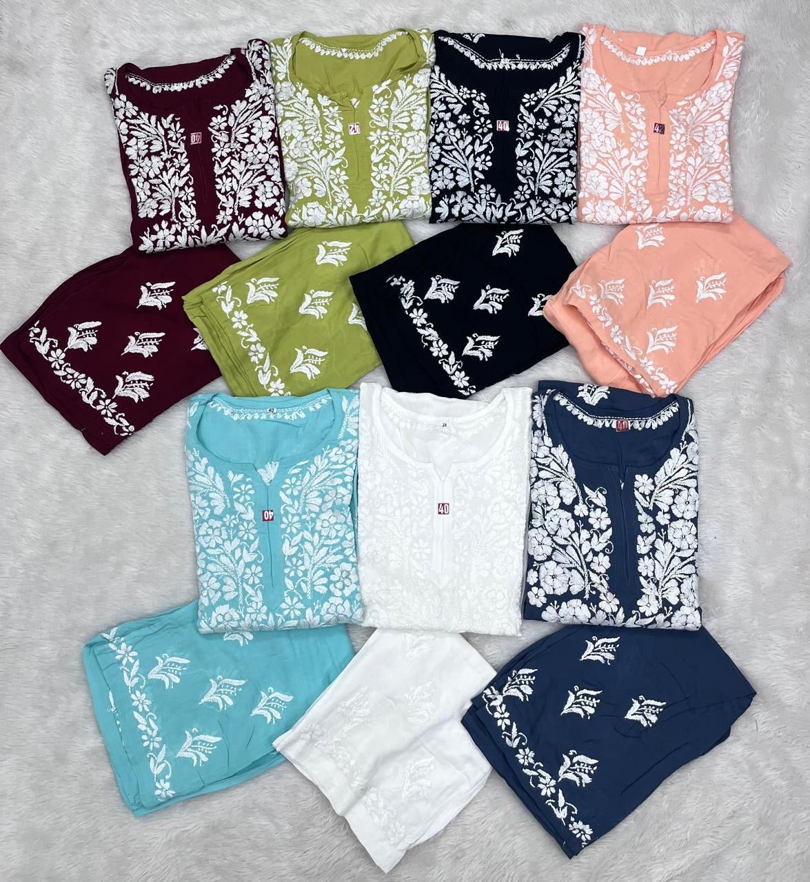 Beautiful Modal Kurti Pant Combo - chikankariofficial