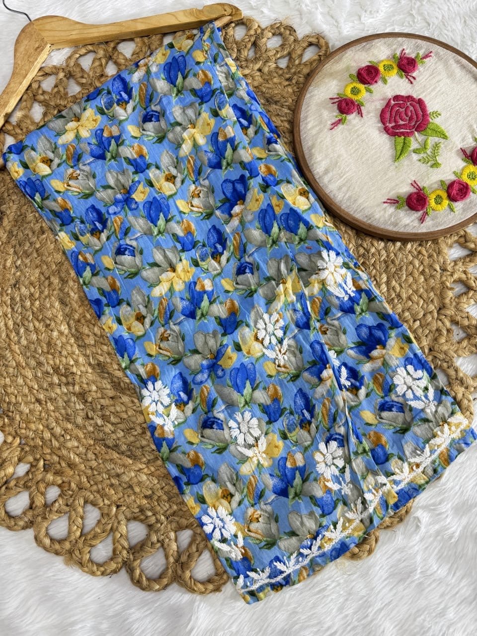 beautiful Mul Co - Ord A New Concept In Mul shirt with pant Set - chikankariofficial