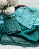 Beautiful Rayon Ombre Chikankari Speical 3pc set - chikankariofficial
