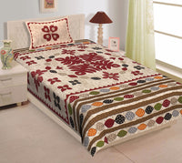 Bedsheets with 1 Free pillow Cover - chikankariofficial