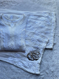 Boota Luxe Flowers Viscose Combo 👑 - chikankariofficial