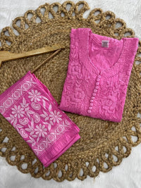 Brasso Dyed Chikankari Combo - chikankariofficial