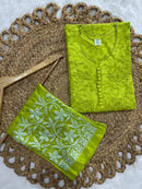 Brasso Dyed Chikankari Combo - chikankariofficial