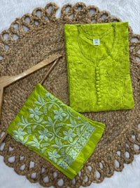 Brasso Dyed Chikankari Combo - chikankariofficial