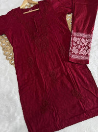 Brasso Dyed Chikankari Combo - chikankariofficial