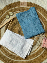 Butter Soft Chanderi Ombre edition Kurti - chikankariofficial