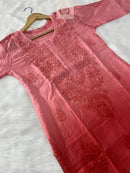 Butter Soft Chanderi Ombre edition Kurti - chikankariofficial