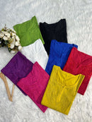 Butter Soft Dobby Cotton Short Tops - chikankariofficial