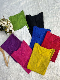 Butter Soft Dobby Cotton Short Tops - chikankariofficial