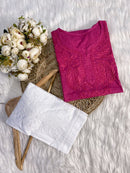 Butter Soft Dobby Cotton Short Tops - chikankariofficial