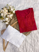 Butter Soft Dobby Cotton Short Tops - chikankariofficial