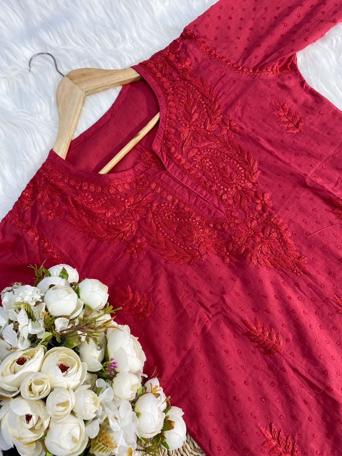 Butter Soft Dobby Cotton Short Tops - chikankariofficial