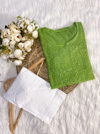 Butter Soft Dobby Cotton Short Tops - chikankariofficial