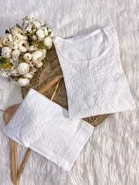 Butter Soft Dobby Cotton Short Tops - chikankariofficial