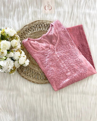 ButterSoft Chanderi HandCrafted Kurtis - chikankariofficial