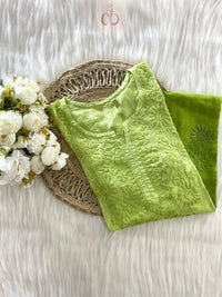 ButterSoft Chanderi HandCrafted Kurtis - chikankariofficial