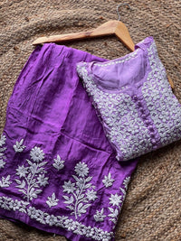 Chadi Muslin Luxurious Set - chikankariofficial