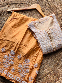 Chadi Muslin Luxurious Set - chikankariofficial