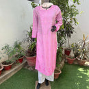 Chanderi Ombre Straight Kurta - chikankariofficial