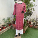 Chanderi Ombre Straight Kurta - chikankariofficial