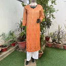Chanderi Ombre Straight Kurta - chikankariofficial