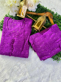 Chanderi Teeki Set ( Deepa Special) - chikankariofficial