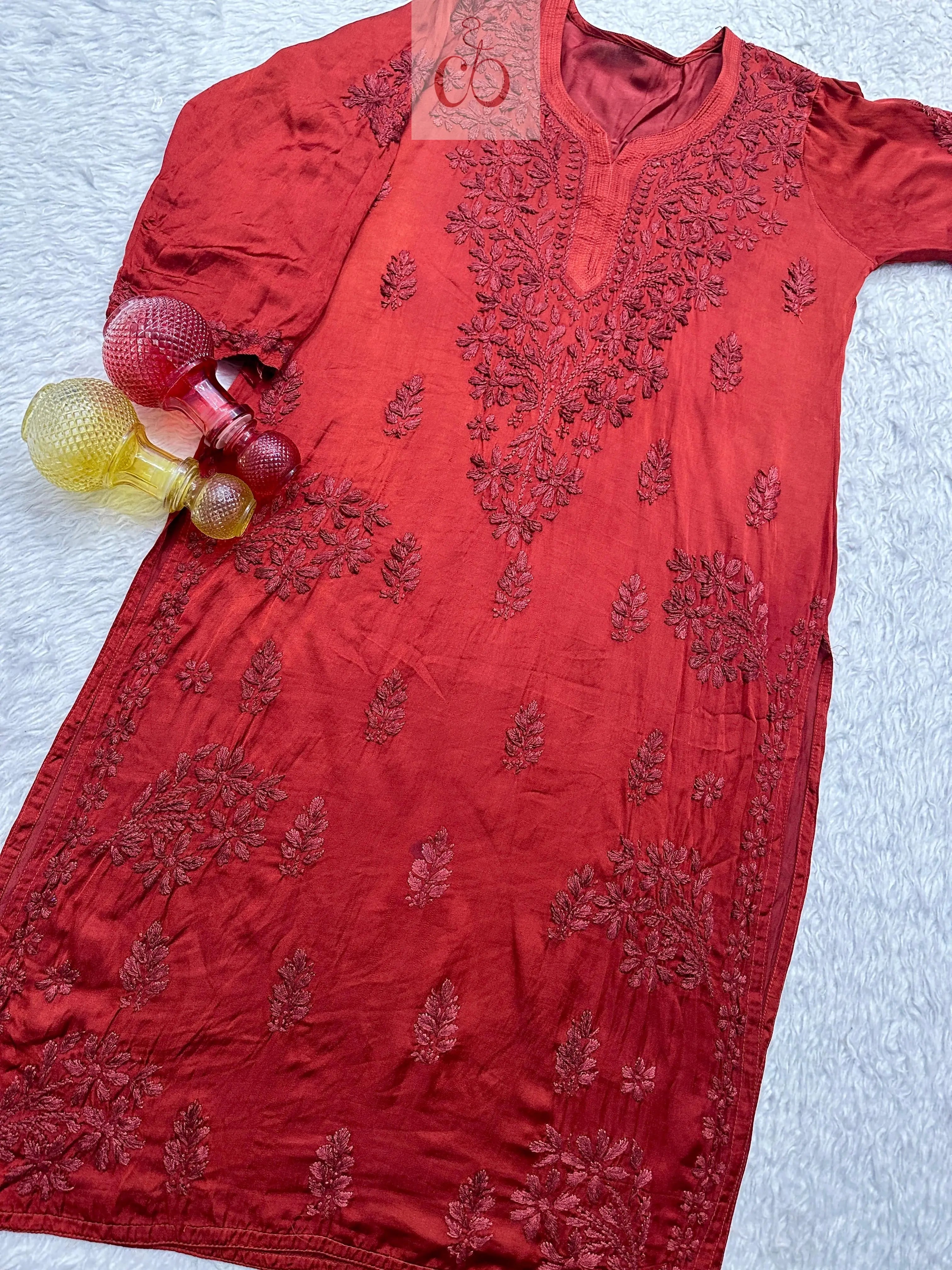 Lucknowi Chikankari Handworked Kurta