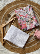 Chikankari Official 40 / pink Soft Digital Print Rayon Side Dori Angrakha