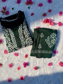 Chikankari Official 42 / green Soft & Comfy Rayon Co ord