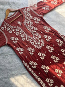 Chikankari Official Luxe Muslin Adorned 3D