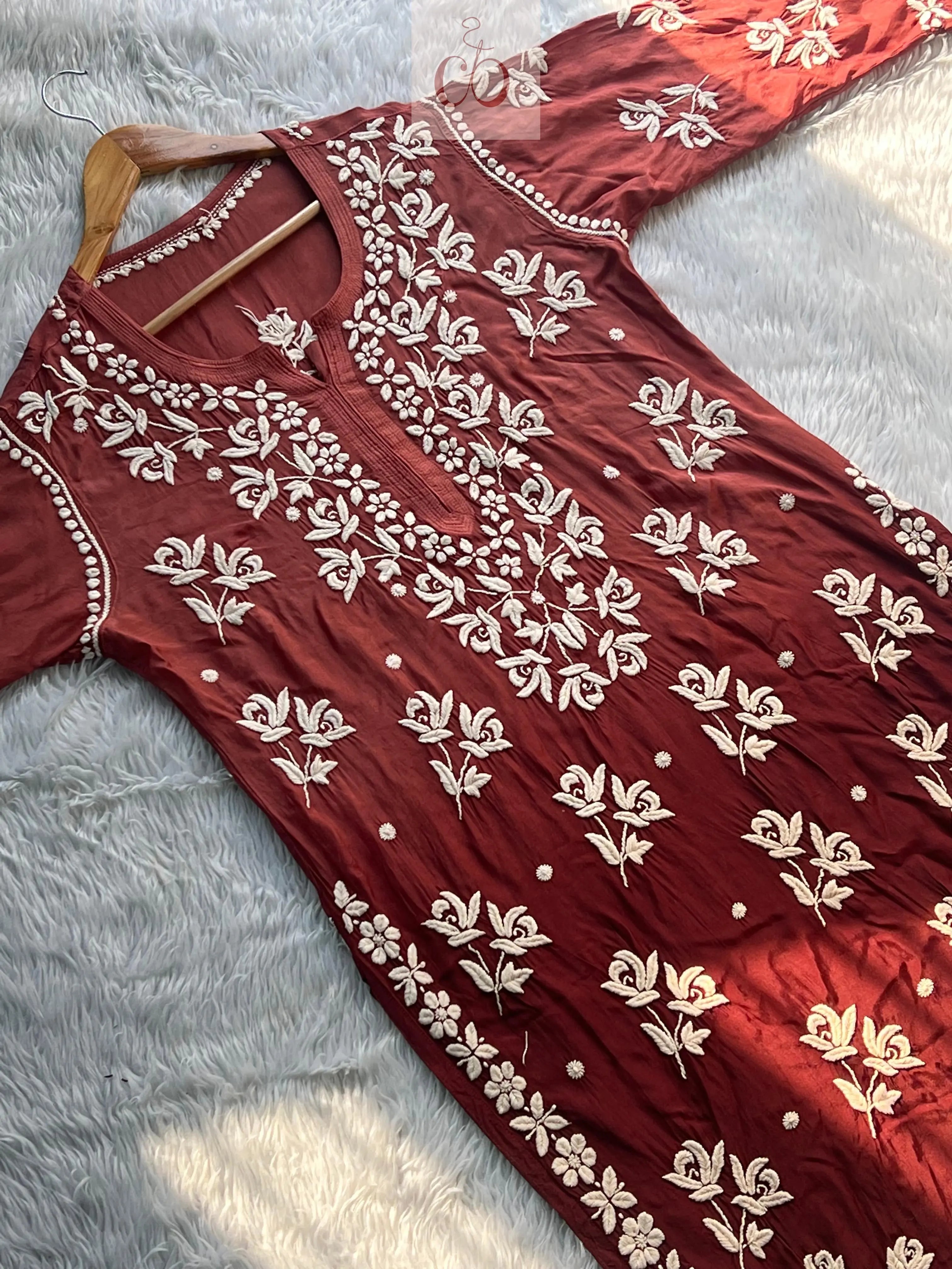 Chikankari Official Luxe Muslin Adorned 3D