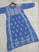 Chikankari Official Modal Nyra Cut Gown