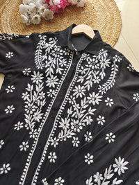 Chikankari Official  Premium Rayon Shirt Pant Co ord Sets