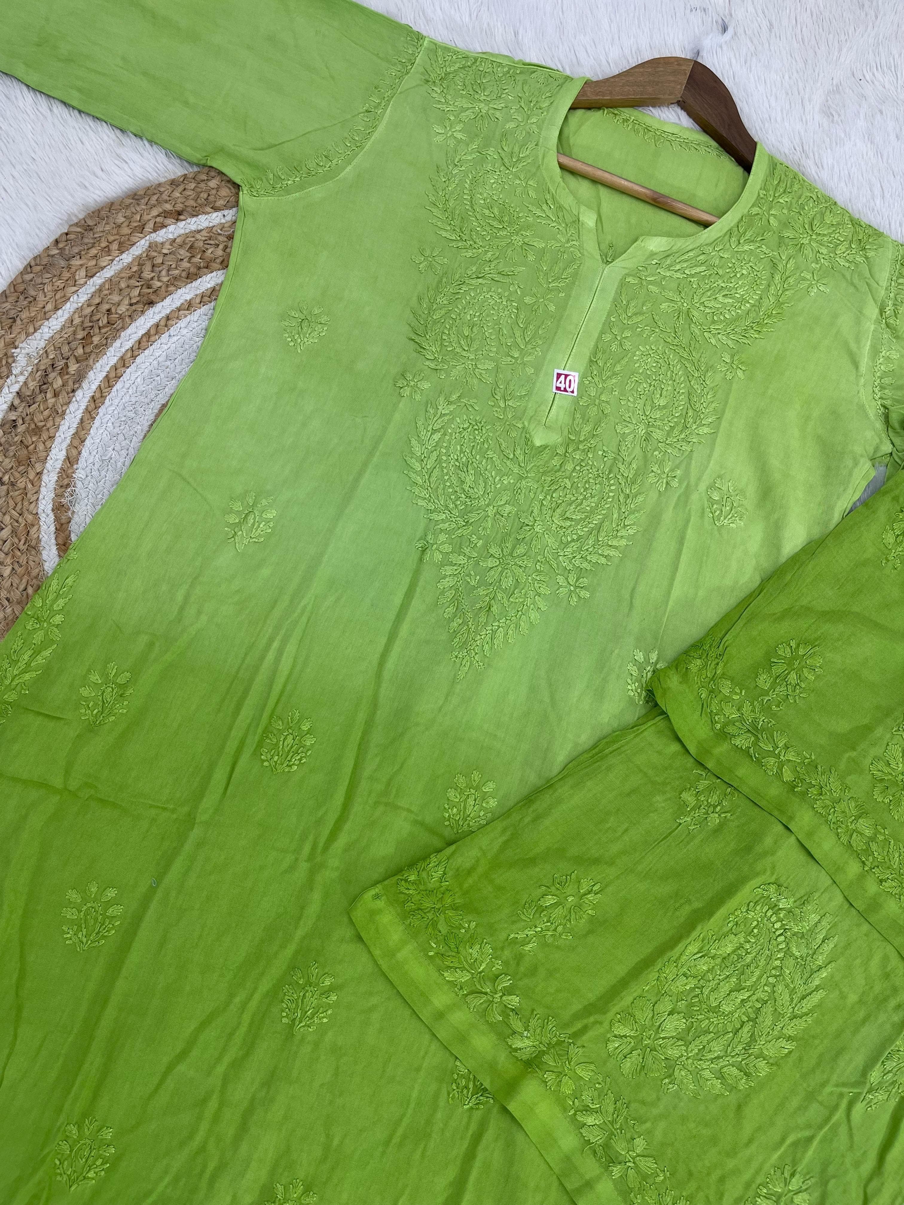 Chikankari Official Soft & Comfy Reyon Dye Set