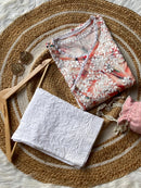 Chikankari Official Soft Digital Print Rayon Side Dori Angrakha