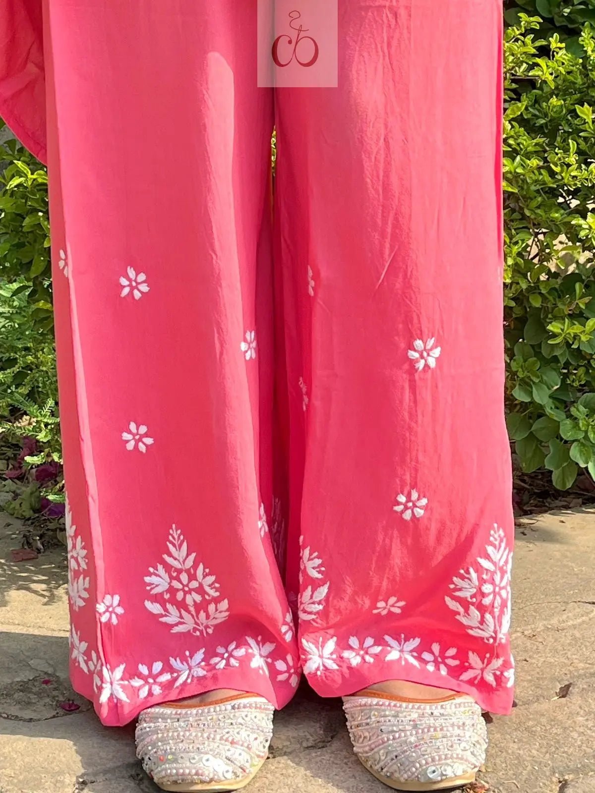 Chikankari Official Soft Rayon Co ord Set