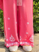 Chikankari Official Soft Rayon Co ord Set