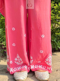 Chikankari Official Soft Rayon Co ord Set