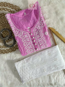 Chikankari Pocket Gown - chikankariofficial